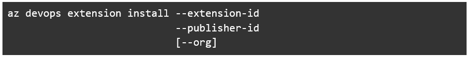 Azure DevOps extensions_CLI and the command