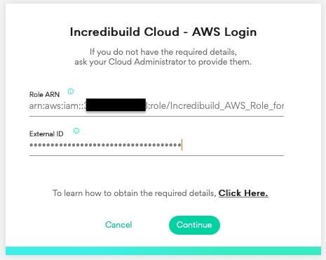 Incredibuild AWS logon